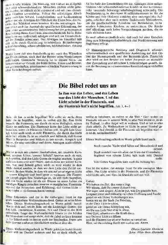 Vorschauseite 4: Von der Würde werdenden Lebens
