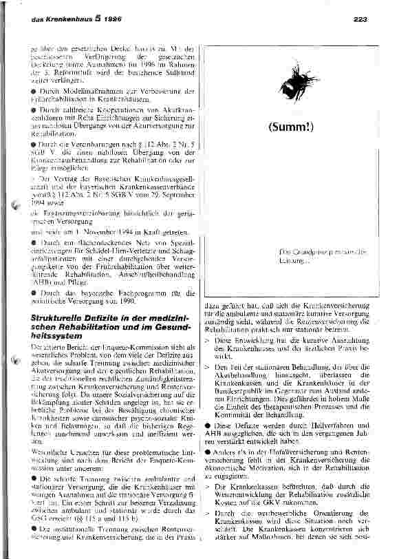Vorschauseite 2: Das Akutkrankenhaus als eigenständiges Glied in der Rehabilitationskette