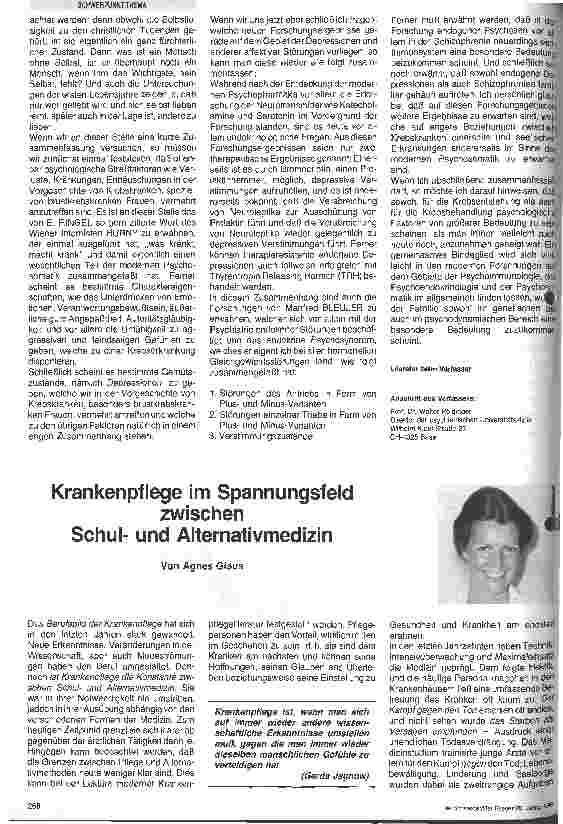 Vorschauseite 1: Krankenpflege im Spannungsfeld zwischen Schulund Alternativmedizin