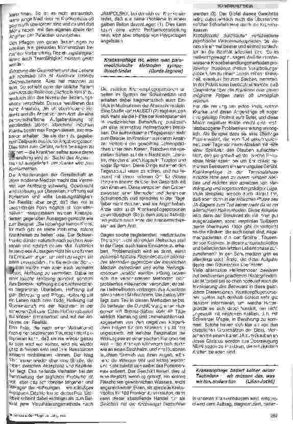 Vorschauseite 2: Krankenpflege im Spannungsfeld zwischen Schulund Alternativmedizin