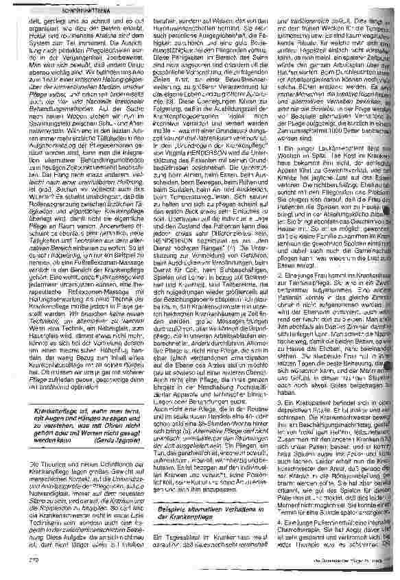 Vorschauseite 3: Krankenpflege im Spannungsfeld zwischen Schulund Alternativmedizin