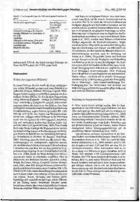 Vorschauseite 5: Analyse von Krankenkassendaten zur Inanspruchnahme von Hilfsmitteln gegen Dekubitus