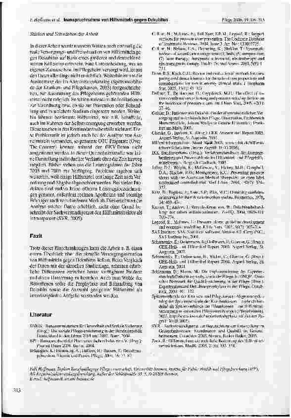 Vorschauseite 6: Analyse von Krankenkassendaten zur Inanspruchnahme von Hilfsmitteln gegen Dekubitus