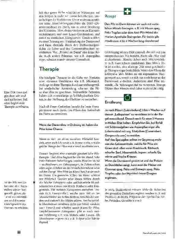 Vorschauseite 2: Ganzheitliche Therapie der intestinalen Mykose