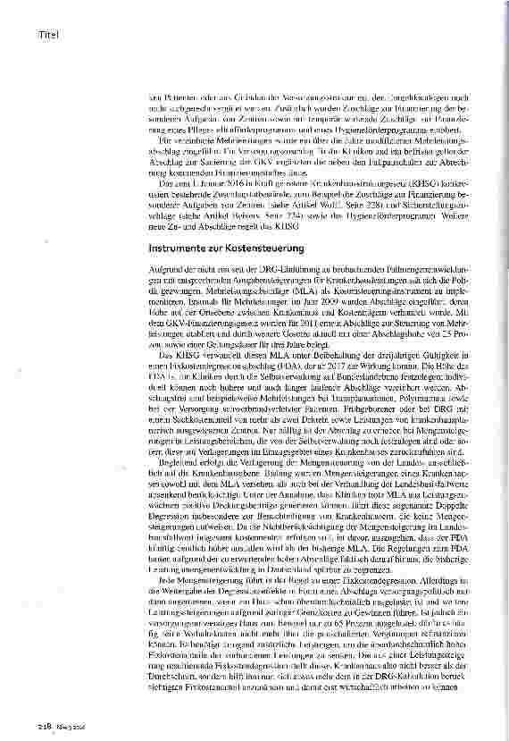 Vorschauseite 2: Evolution einer Fallpauschale
