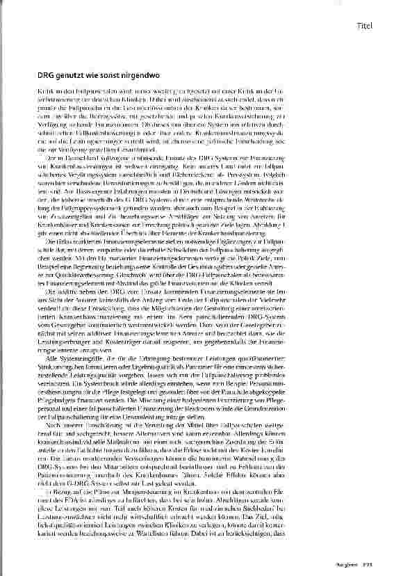 Vorschauseite 5: Evolution einer Fallpauschale