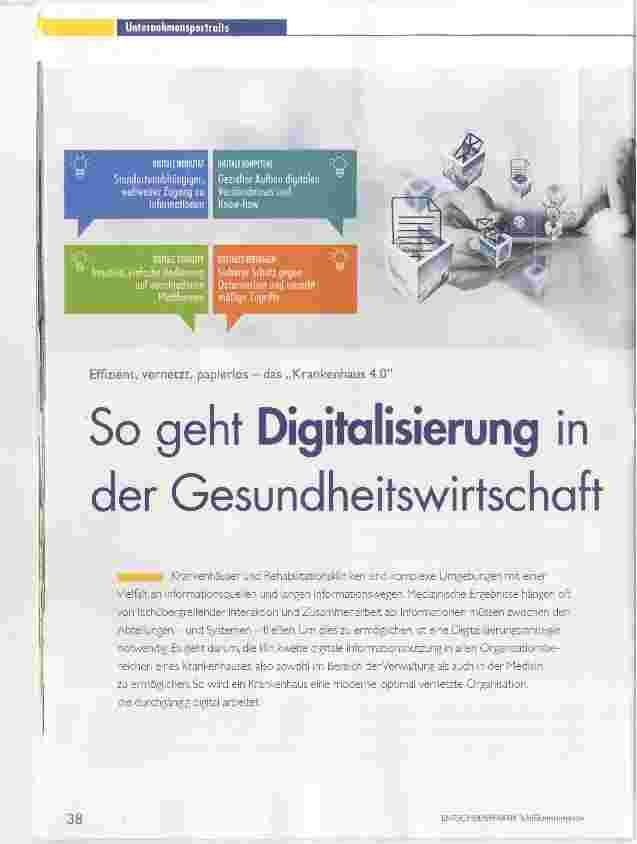Vorschauseite 1: So geht Digitalisierung in der Gesundheitswirtschaft