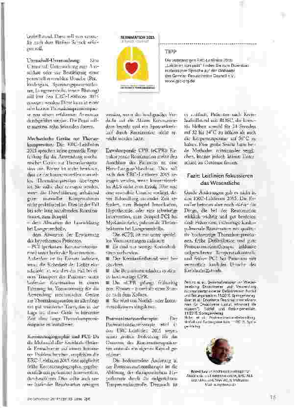 Vorschauseite 6: Die neuen Leitlinien zur Reanimation