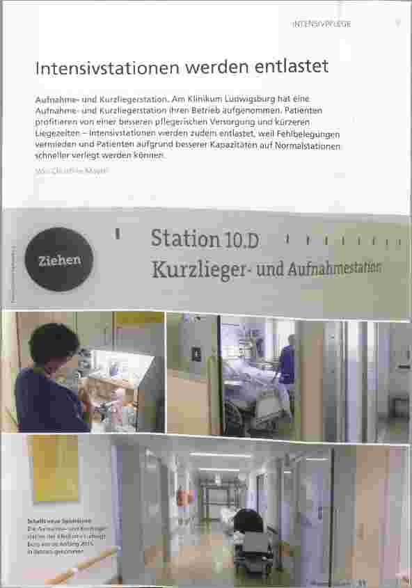 Vorschauseite 1: Intensivstationen werden entlastet