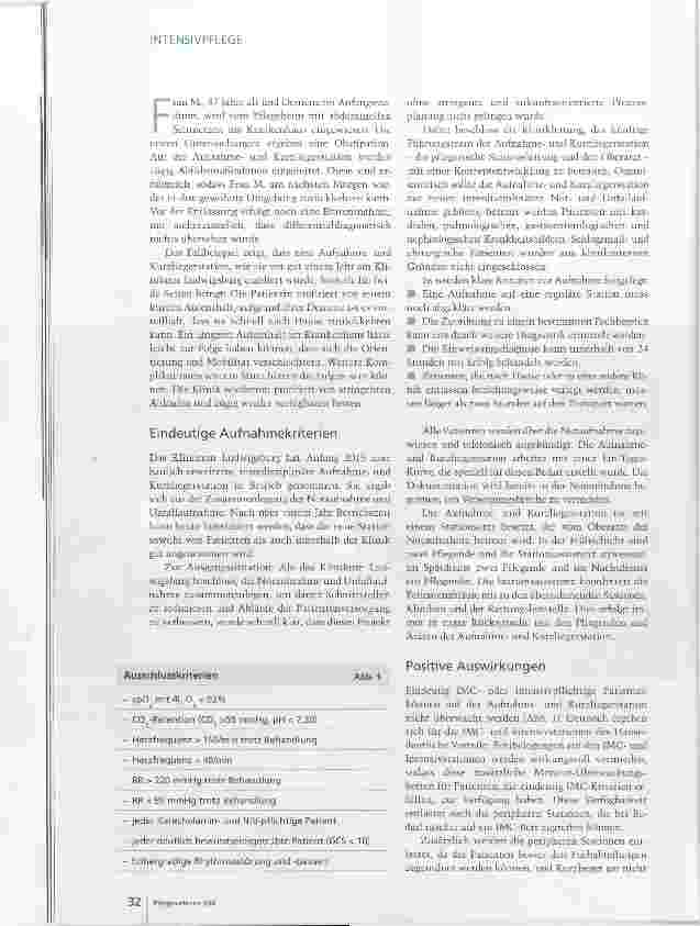 Vorschauseite 2: Intensivstationen werden entlastet