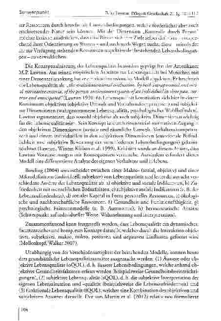 Vorschauseite 4: Lebensqualität im hohen Alter theoretische Ansätze, Messmethoden und empirische Befunde