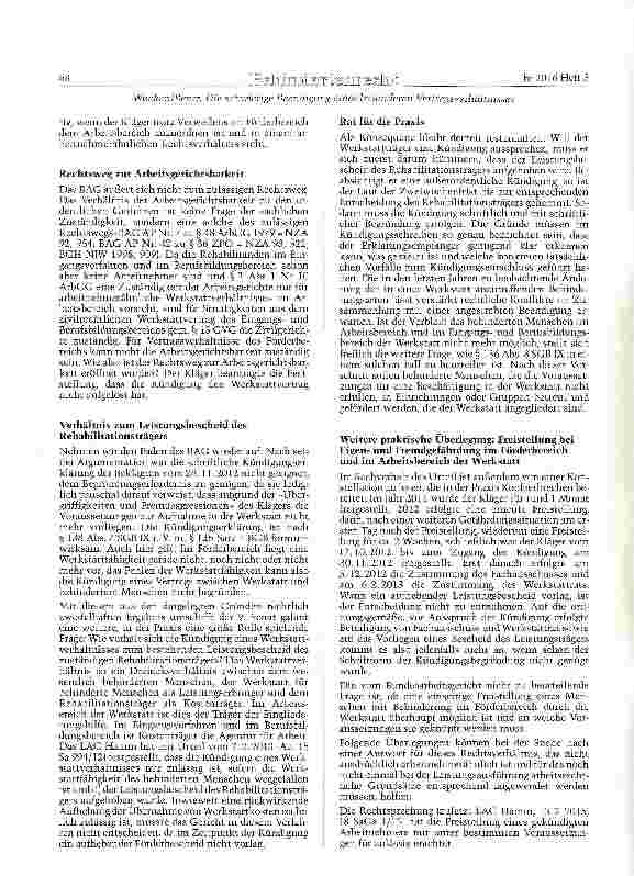 Vorschauseite 4: Die schwierige Beendigung eines besonderen Vertragsverhältnisses