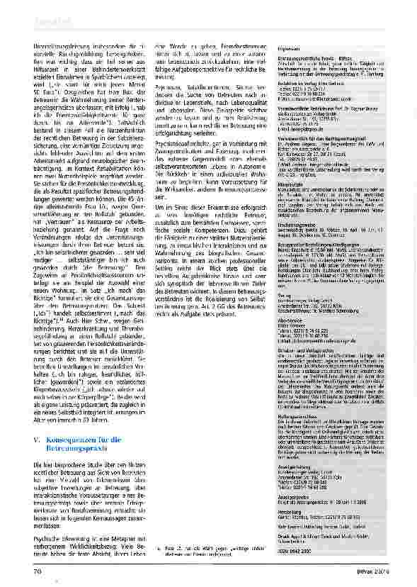 Vorschauseite 4: Nutzenorientierung als Gegenstand aktueller Betreuungsforschung - Selbstbestimmung im biografischen Kontext