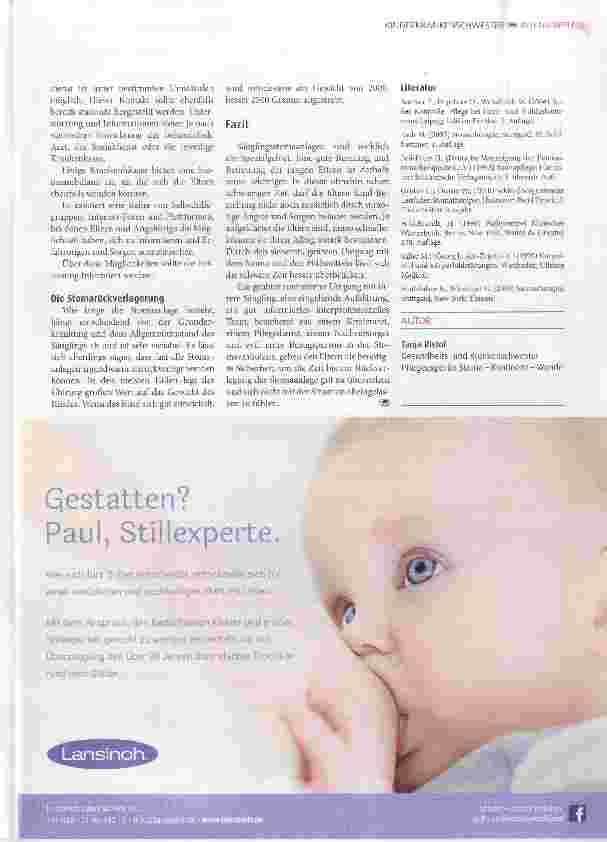 Vorschauseite 5: Säuglinge mit Enterostomaanlage eine Herausforderung für Eltern und Pflegepersonal