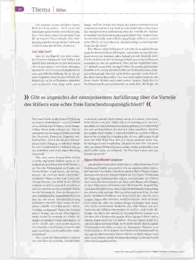 Vorschauseite 3: Die Freiheit, (nicht) zu stillen