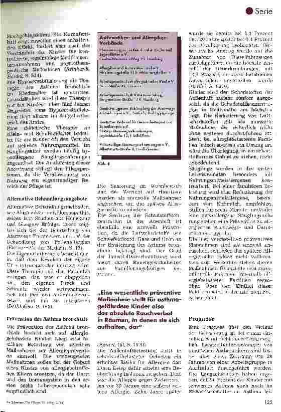 Vorschauseite 5: Die Pflege des Kindes mit Asthma bronchiale 3. Folge: Pathophysiologie, Symptome, Diagnostik und Therapie