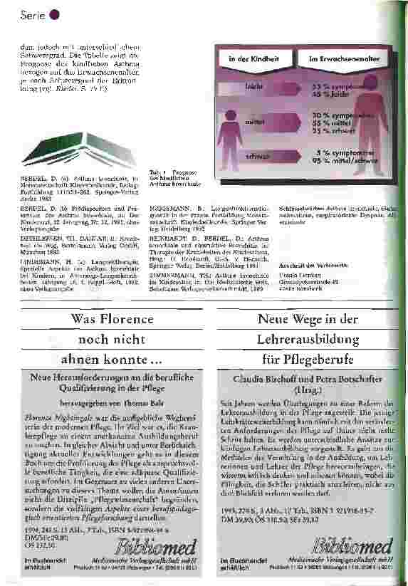 Vorschauseite 6: Die Pflege des Kindes mit Asthma bronchiale 3. Folge: Pathophysiologie, Symptome, Diagnostik und Therapie