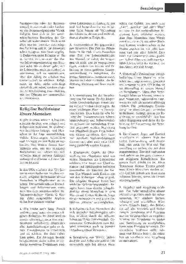 Vorschauseite 2: Beten Sie mit mir! - Religiöse Erwartungen pflegebedürftiger Menschen