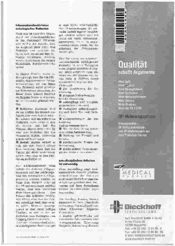 Vorschauseite 4: Mit dem Krebs umgehen lernenPatientenedukation in der onkologischen Pflege