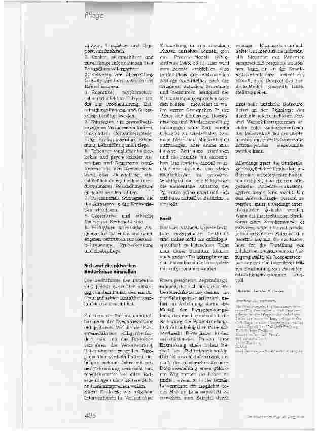 Vorschauseite 5: Mit dem Krebs umgehen lernenPatientenedukation in der onkologischen Pflege