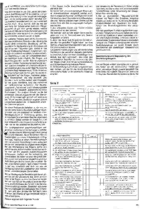 Vorschauseite 2: Beurteilung der praktischen Ausbildung im Krankenhaus