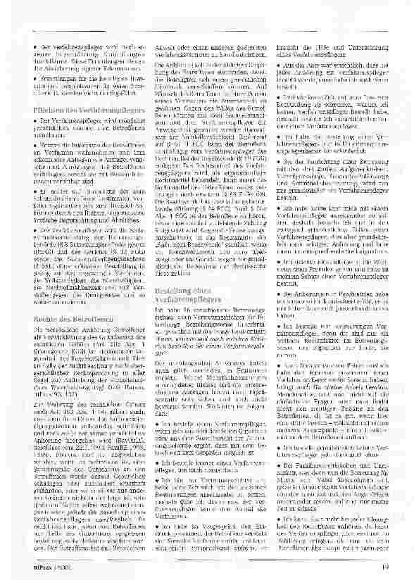 Vorschauseite 3: Verfahrenspflegschaft im BetreuungsverfahrenGravierende Unterschiede machen die Lage unübersichtlich