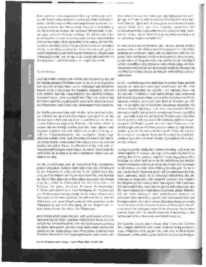 Vorschauseite 2: Medikamententraining Praxisbericht Station 9/2