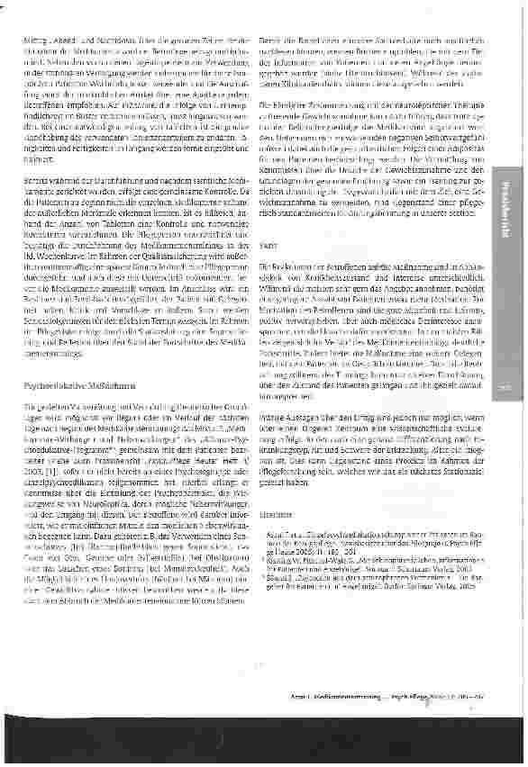 Vorschauseite 3: Medikamententraining Praxisbericht Station 9/2