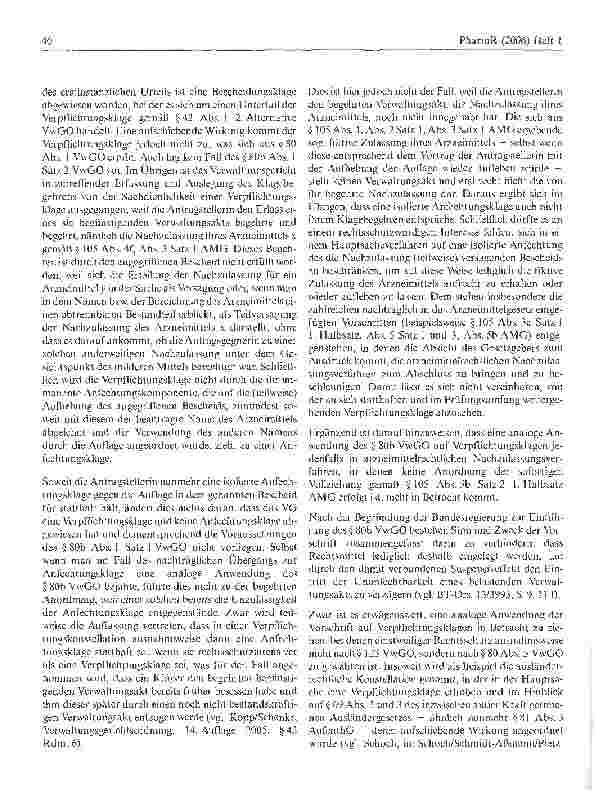 Vorschauseite 2: Zur Nachzulassung für ein Arzneimittel