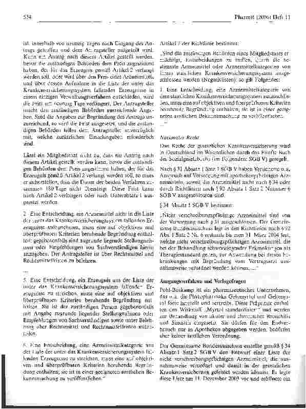 Vorschauseite 2: Entscheidungen Positivliste - Pflicht zur Begründung und zur Rechtsmittelbelehrung