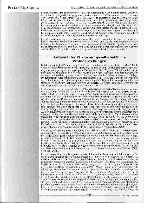 Vorschauseite 4: Krankenschwester ade - das neue Gesicht der Pflege