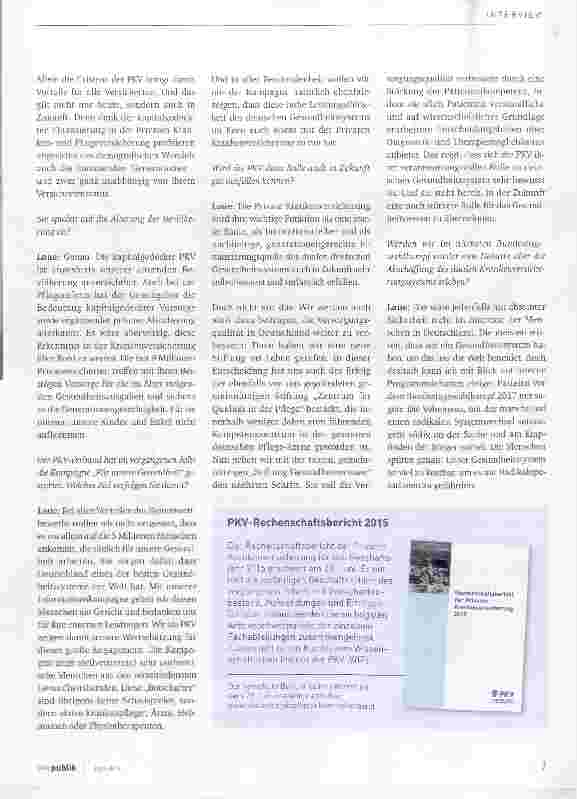Vorschauseite 4: Die PKV ist bereit, eine noch stärkere Rolle im Gesundheitswesen zu übernehmen