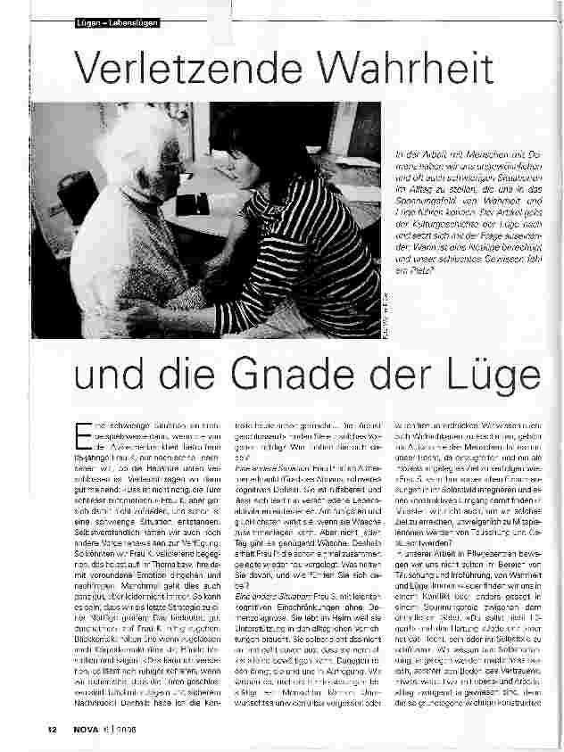 Vorschauseite 1: Verletzende Wahrheit und die Gnade der Lüge