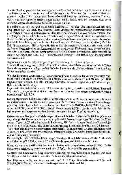 Vorschauseite 4: Die Rentabilität des Krankenbettes