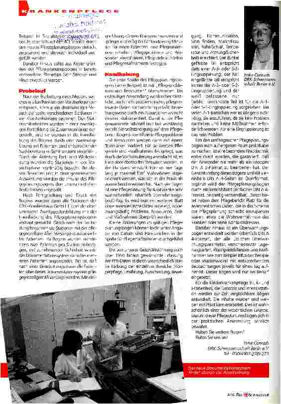 Vorschauseite 2: Pflegeplanung - ein weiteres Dokumentationssystem?
