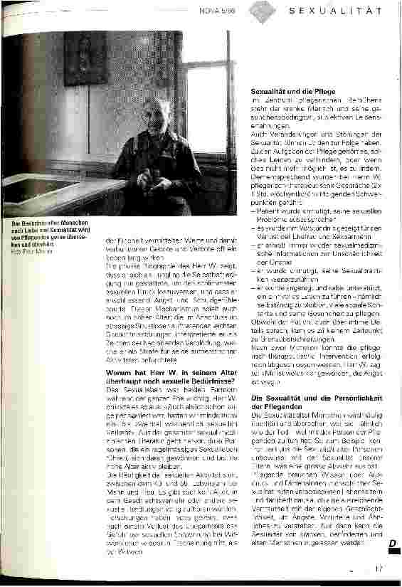 Vorschauseite 2: Schwester, ich spüre den Trieb Wie können sexuelle Bedürfnisse eines 80jährigen Mannes verstanden werden?