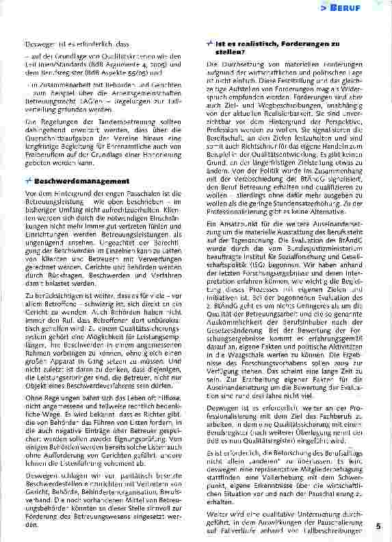 Vorschauseite 3: Professionalisierung der Betreuung hat oberste PrioritätPauschalierung: Und was kommt jetzt?