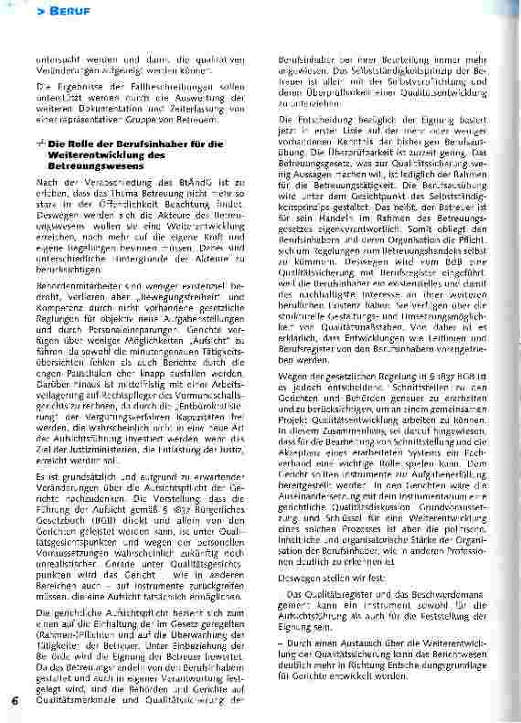 Vorschauseite 4: Professionalisierung der Betreuung hat oberste PrioritätPauschalierung: Und was kommt jetzt?