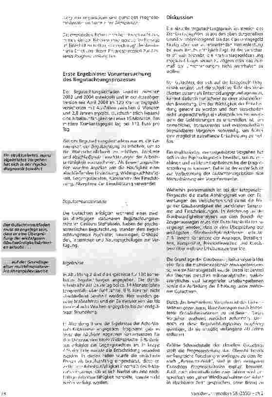 Vorschauseite 6: Begutachtung von psychosomatischen Erkrankungen in der Krankentagegeldversicherung: Vorteile eines multidimensionalen Begutachtungsleitfadens