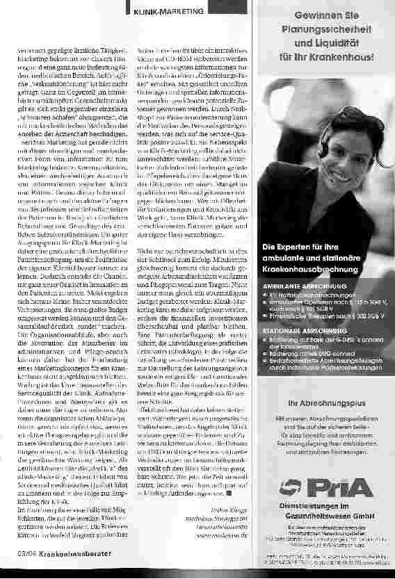Vorschauseite 2: Erfolgreiches Klinik-Marketing und ärztliche Tätigkeit gehen Hand in Hand