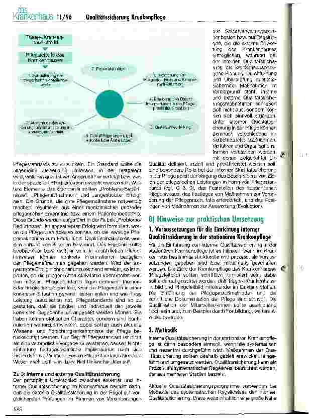 Vorschauseite 6: Grundsätze und Empfehlungen der DKG zur internen Qualitätssicherung in der stationären Krankenpflege