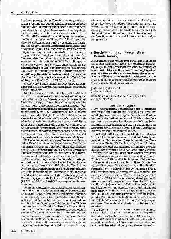 Vorschauseite 1: Beschränkung von Kosten einer Grundschulung