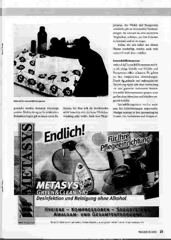 Vorschauseite 4: Wickel und Kompressen -neue Wege mit Tradition