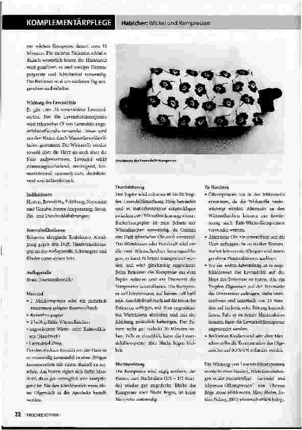 Vorschauseite 5: Wickel und Kompressen -neue Wege mit Tradition