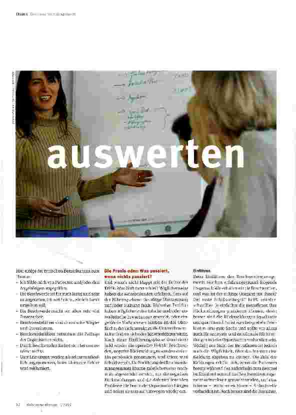 Vorschauseite 3: Beschwerden, die vernachlässigten Schätze