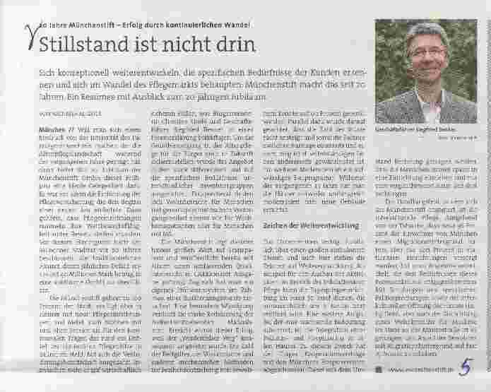 Vorschauseite 1: Stillstand ist nicht drin