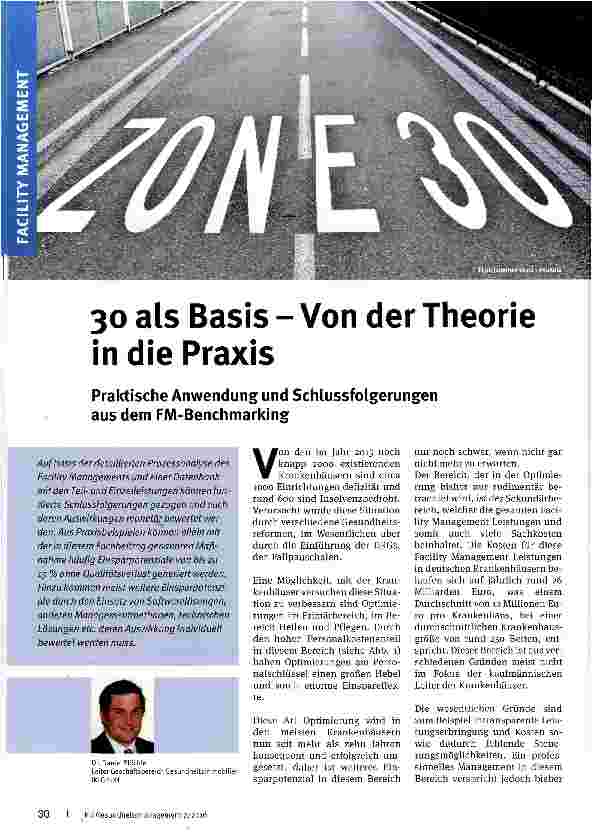 Vorschauseite 1: 30 als Basis - Von der Theorie in die Praxis