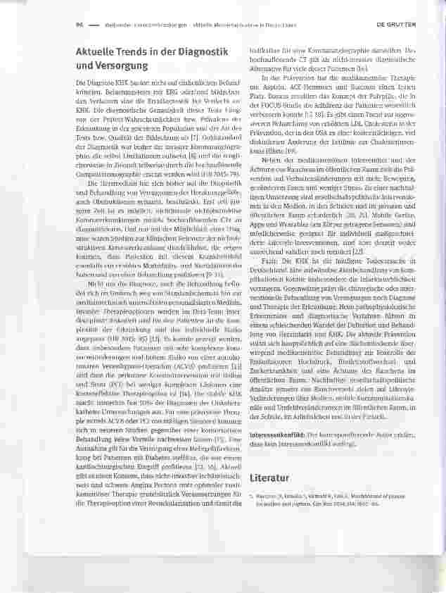 Vorschauseite 2: Koronarerkrankungen - aktuelle Momentaufnahme in Deutschland