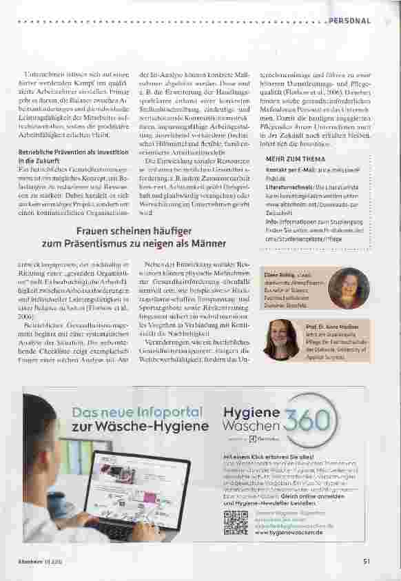 Vorschauseite 4: Problemfeld Präsentismus