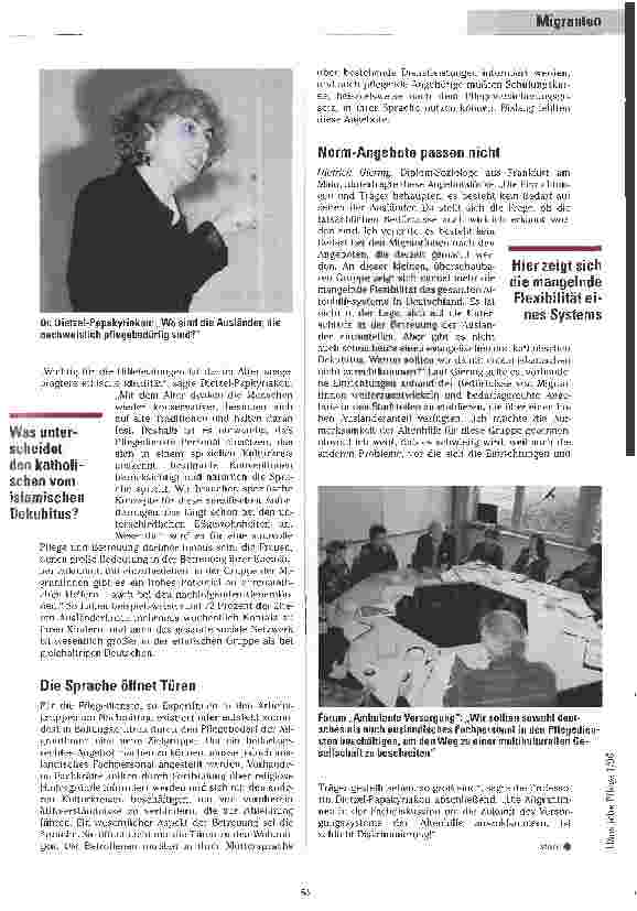 Vorschauseite 4: Eine andere Form der Diskriminierung! Fachtagung: Ältere MigrantInnen in Deutschland - Neue Anforderungen für die Altenhilfe in Frankfurt